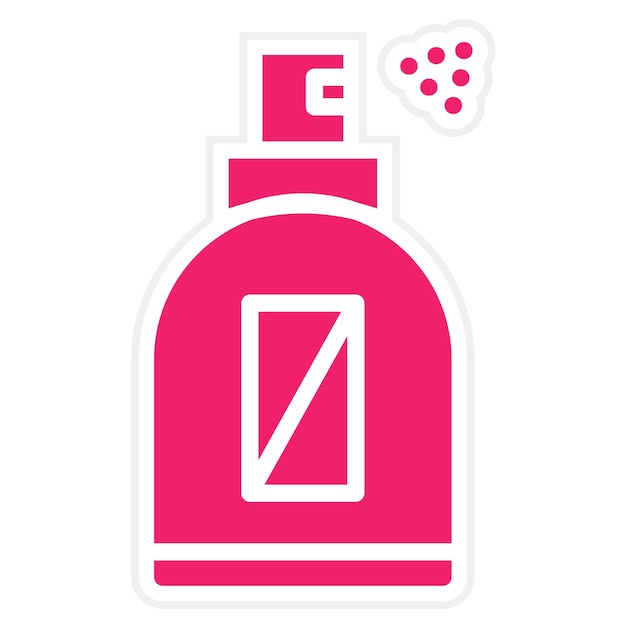Diseño vectorial del estilo del icono del perfume