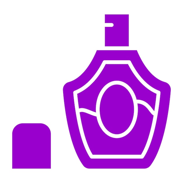 Diseño vectorial del estilo del icono del perfume