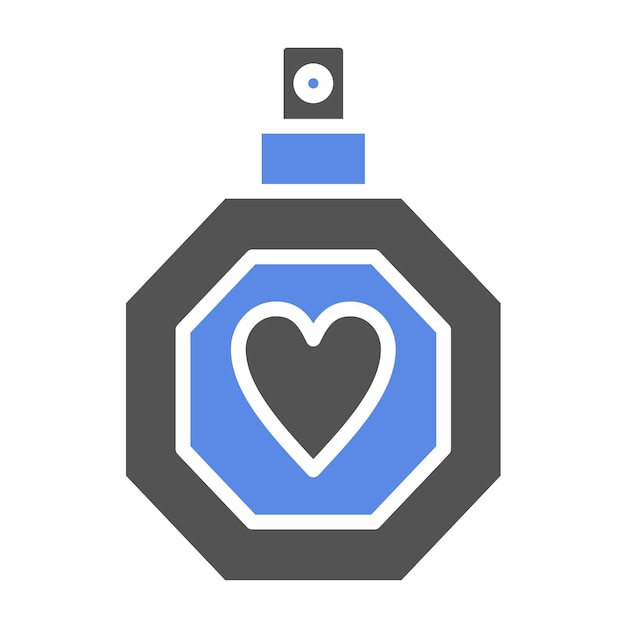Diseño vectorial del estilo del icono del perfume