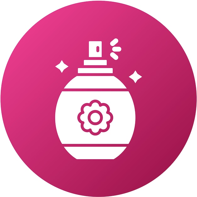 Diseño vectorial del estilo del icono del perfume