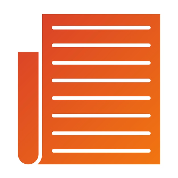 Diseño vectorial de estilo de icono de periodismo