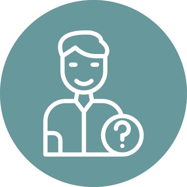 Diseño vectorial Estilo del icono de la persona desaparecida