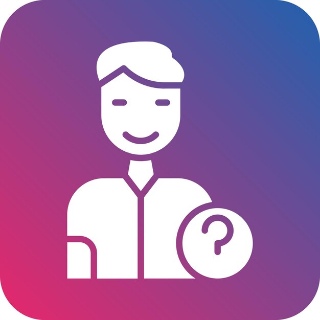 Diseño vectorial Estilo del icono de la persona desaparecida