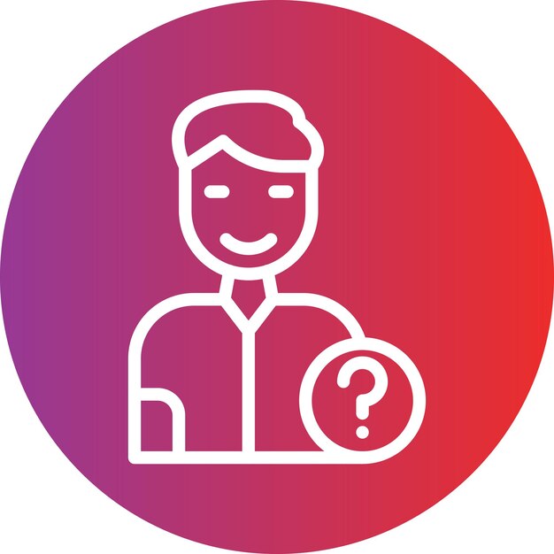 Diseño vectorial Estilo del icono de la persona desaparecida