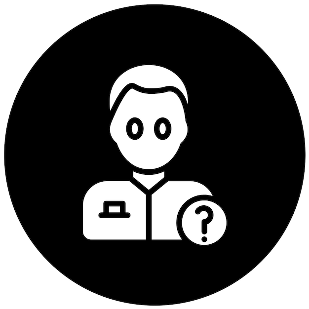 Diseño vectorial Estilo del icono de la persona desaparecida