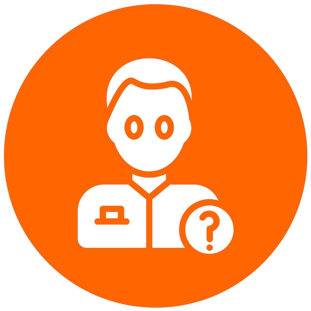 Diseño vectorial Estilo del icono de la persona desaparecida