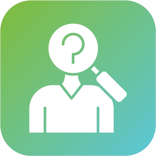 Diseño vectorial Estilo del icono de la persona desaparecida