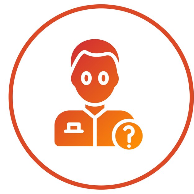 Diseño vectorial Estilo del icono de la persona desaparecida