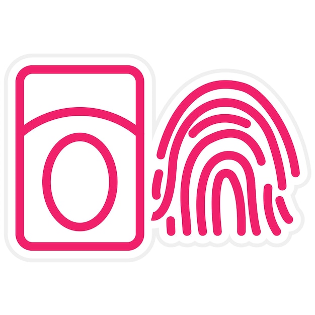 Diseño vectorial Estilo de icono de persona digital