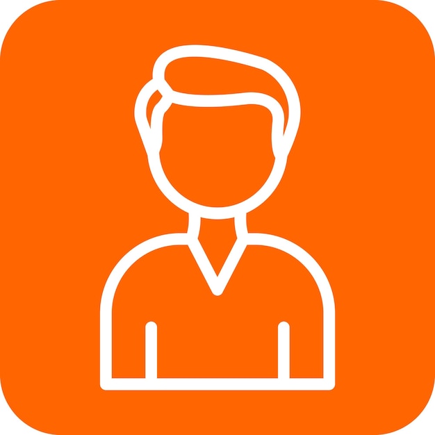 Diseño vectorial Estilo de icono de personaje masculino