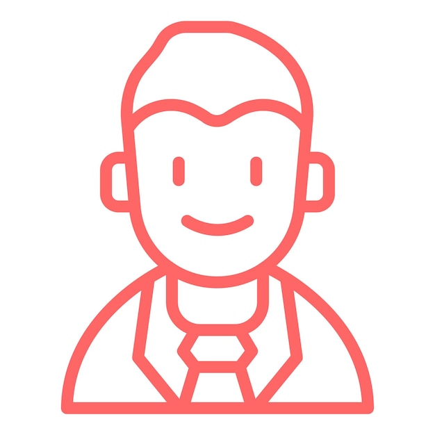 Diseño vectorial Estilo de icono de personaje masculino