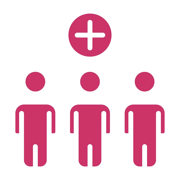 Diseño vectorial Estilo del icono del personal médico