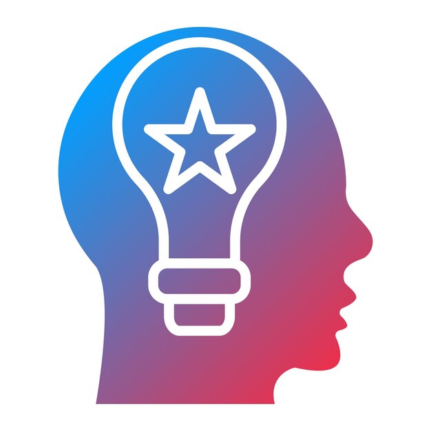 Diseño vectorial Estilo del icono de personalidad