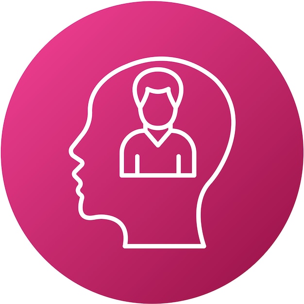 Diseño vectorial Estilo del icono de personalidad