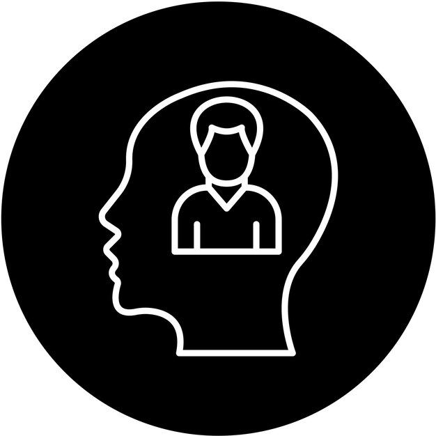 Diseño vectorial Estilo del icono de personalidad