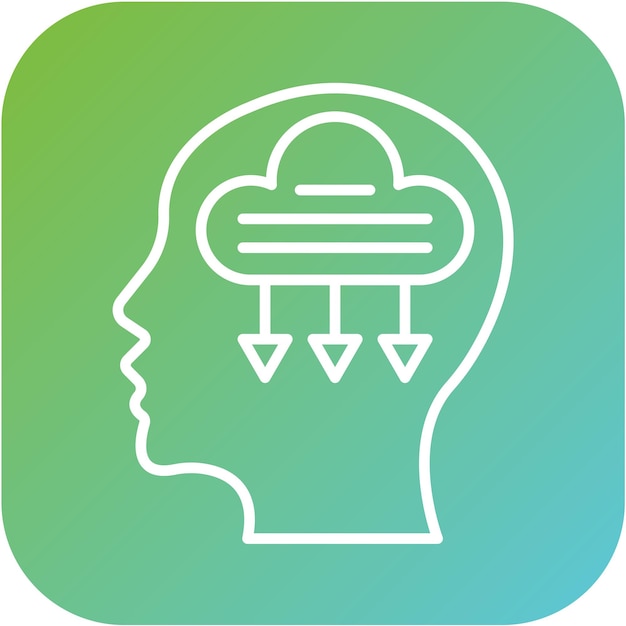 Diseño vectorial Estilo de icono pesimista