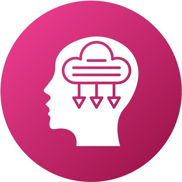 Diseño vectorial Estilo de icono pesimista