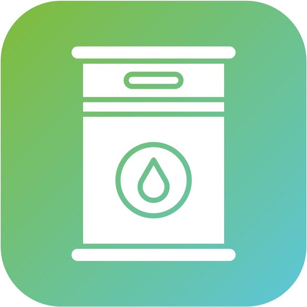 Diseño vectorial Estilo del icono del petróleo crudo