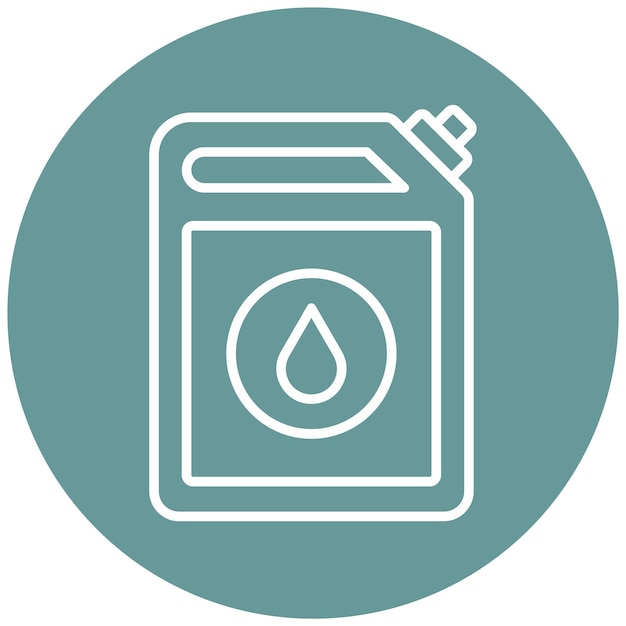 Diseño vectorial Estilo de icono de petróleo