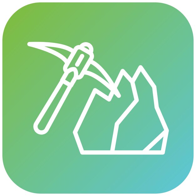 Diseño vectorial Estilo del icono de la picada