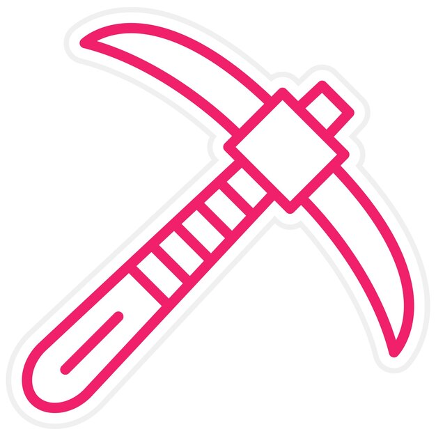 Diseño vectorial Estilo del icono de la picada