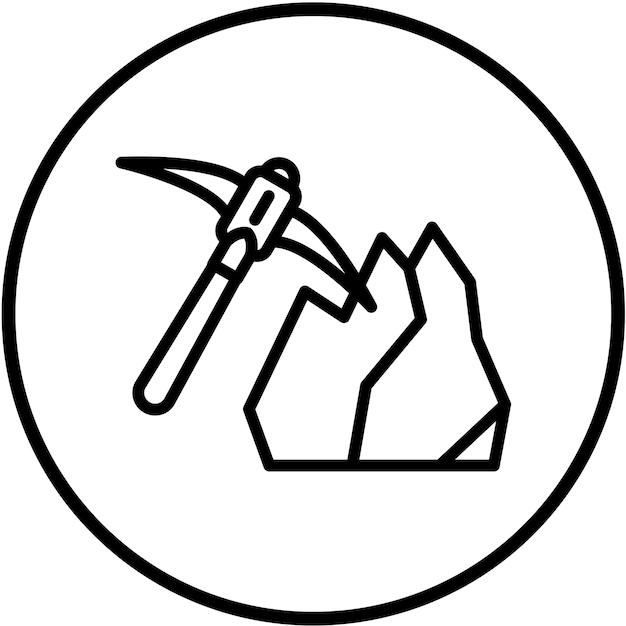 Diseño vectorial Estilo del icono de la picada