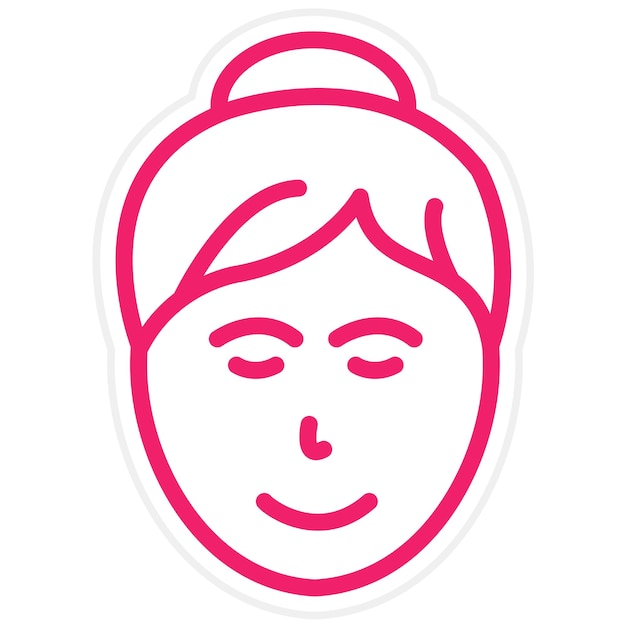 Diseño vectorial Estilo de icono de piel normal