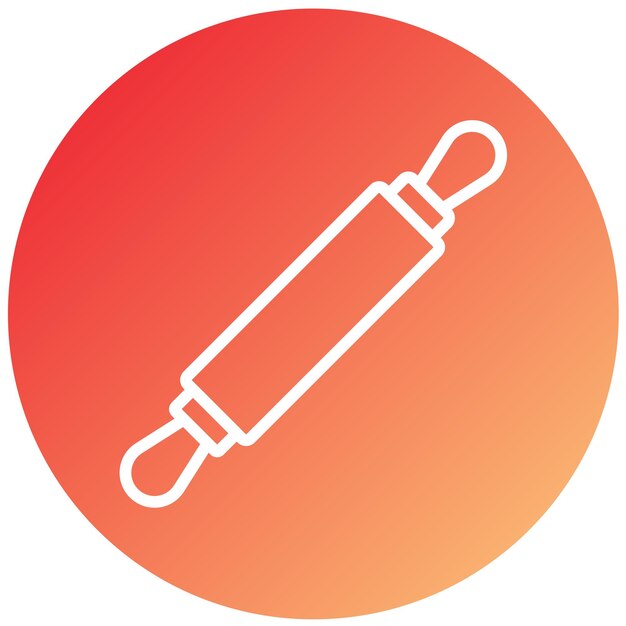 Diseño vectorial Estilo del icono del pin rodante
