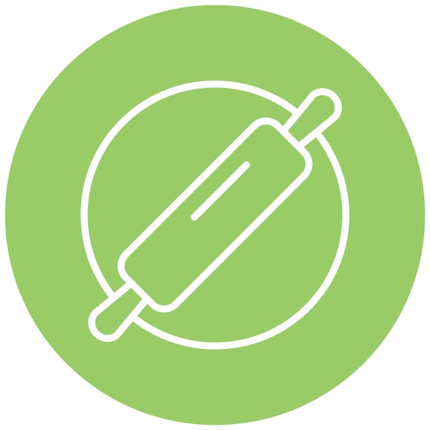 Diseño vectorial Estilo del icono del pin rodante