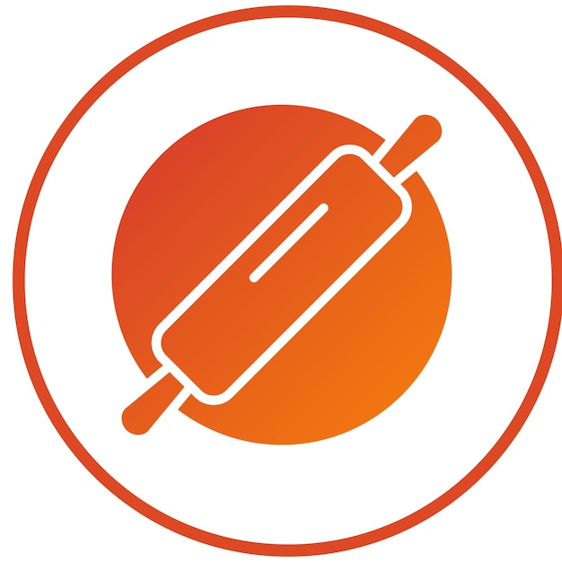 Diseño vectorial Estilo del icono del pin rodante