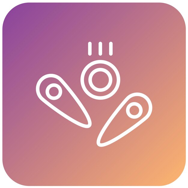 Diseño vectorial Estilo del icono de pinball