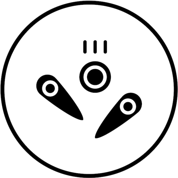 Diseño vectorial Estilo del icono de pinball