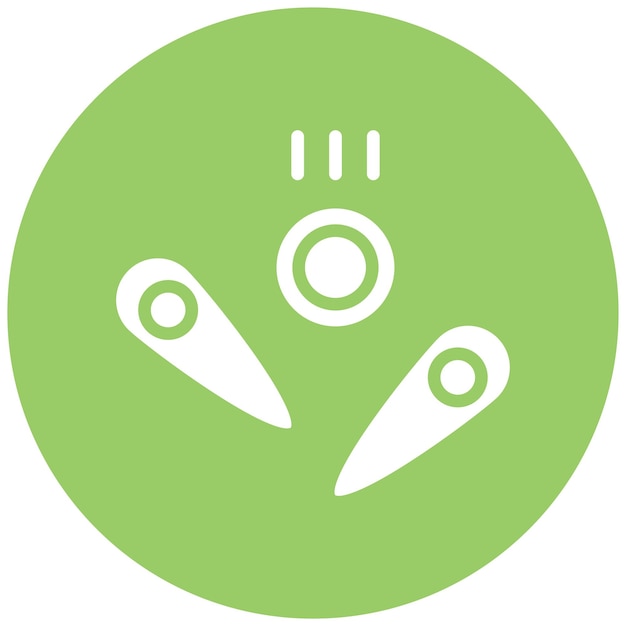 Diseño vectorial Estilo del icono de pinball