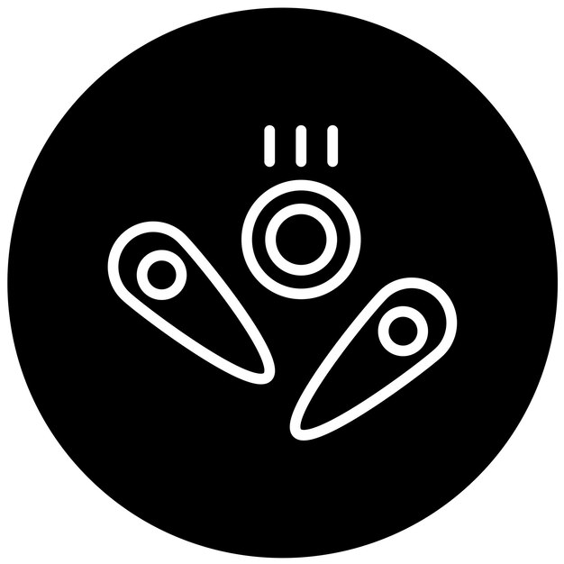 Diseño vectorial Estilo del icono de pinball