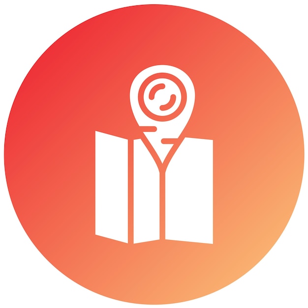 Diseño vectorial Estilo del icono de pinpoint
