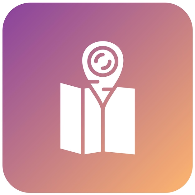 Diseño vectorial Estilo del icono de pinpoint