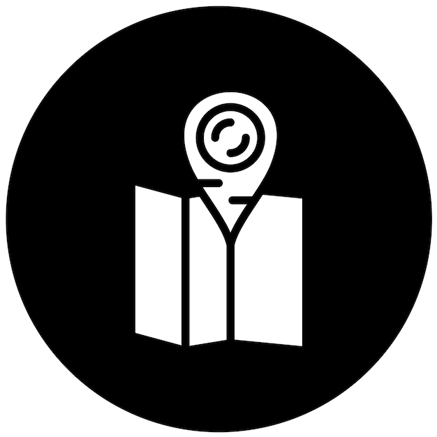 Diseño vectorial Estilo del icono de pinpoint