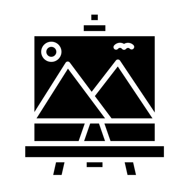 Diseño vectorial estilo de icono de pintura