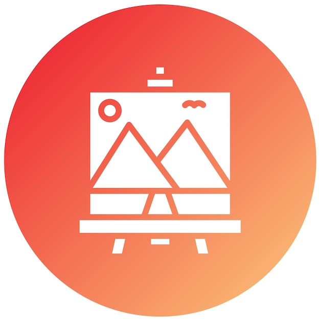 Diseño vectorial estilo de icono de pintura
