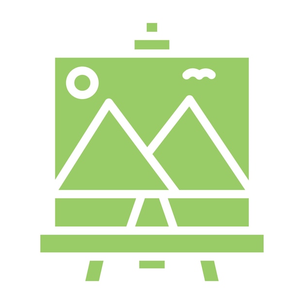 Diseño vectorial estilo de icono de pintura