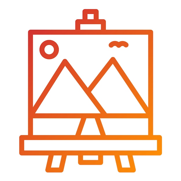 Diseño vectorial estilo de icono de pintura