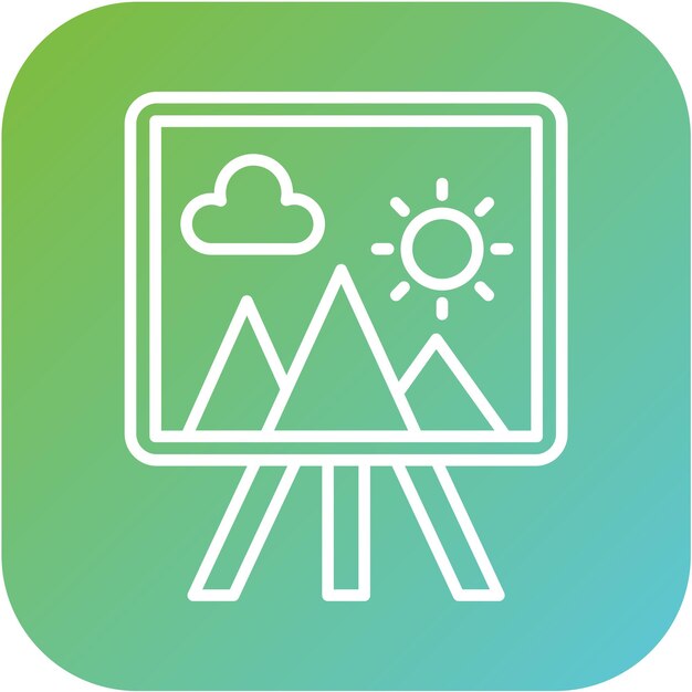 Diseño vectorial estilo de icono de pintura