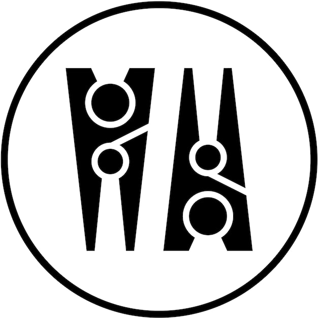 Diseño vectorial Estilo del icono de la pinza