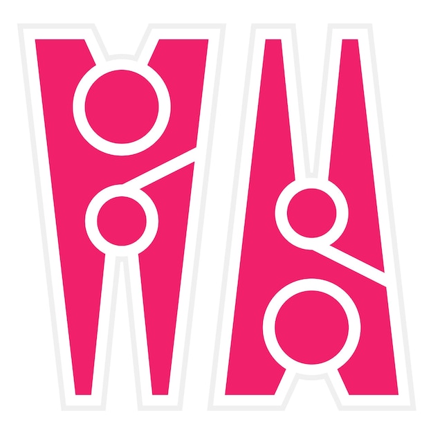 Diseño vectorial Estilo del icono de la pinza