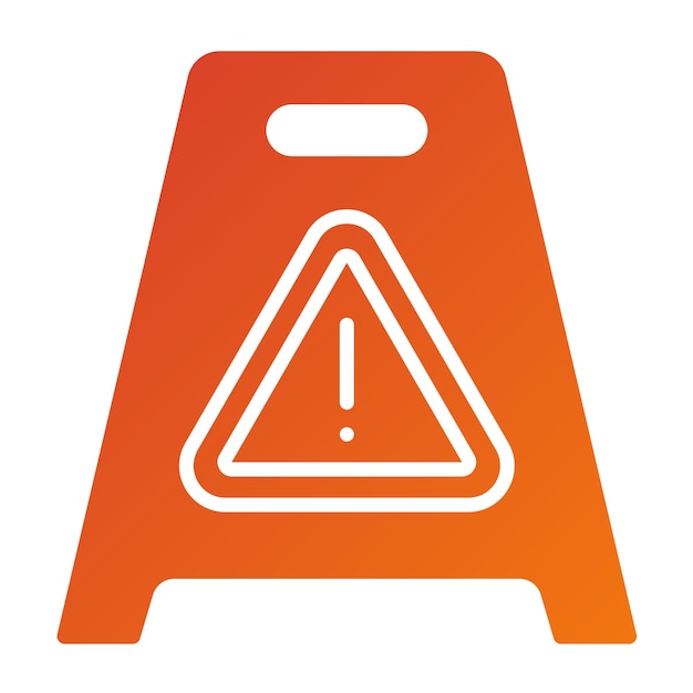 Diseño vectorial Estilo del icono del piso húmedo
