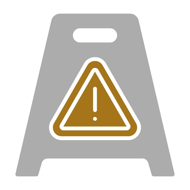 Diseño vectorial Estilo del icono del piso húmedo