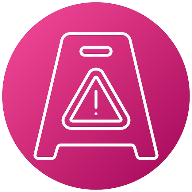 Diseño vectorial Estilo del icono del piso húmedo