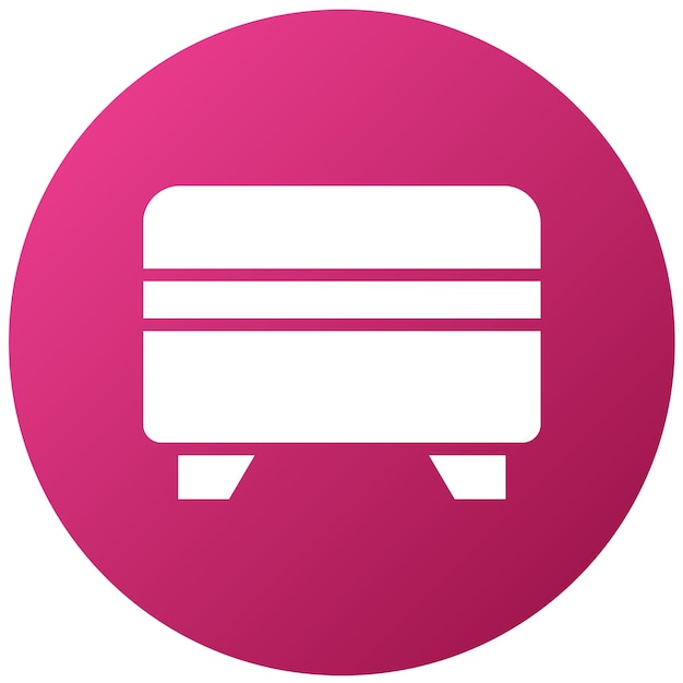 Diseño vectorial Estilo del icono del piso Pouf