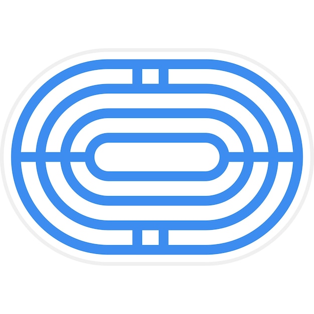 Diseño vectorial Estilo del icono de la pista de carrera