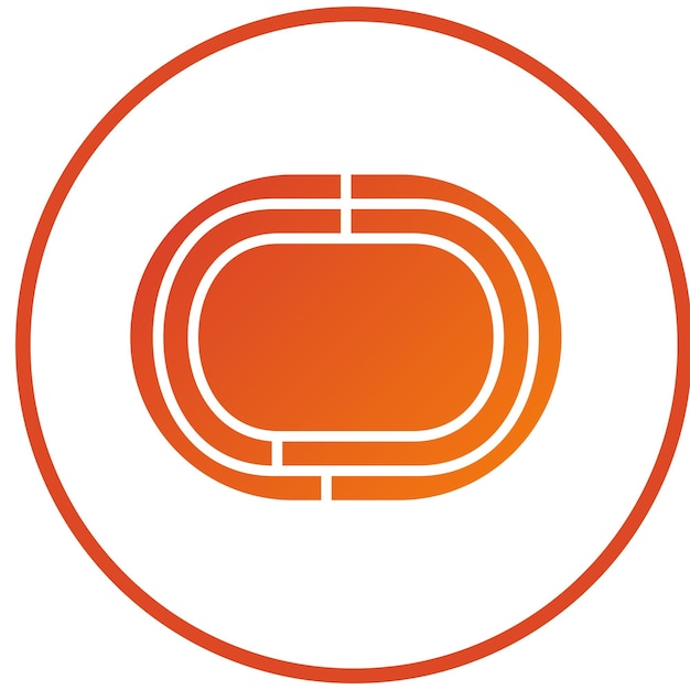 Diseño vectorial Estilo del icono de la pista de carrera